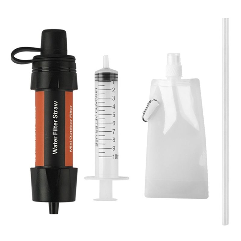 Water Filter Straw - ABJF製、キャンプやサバイバル用の携帯型浄水器。ハイキングやバックパッキング、緊急時に役立つ浄水ストロー。