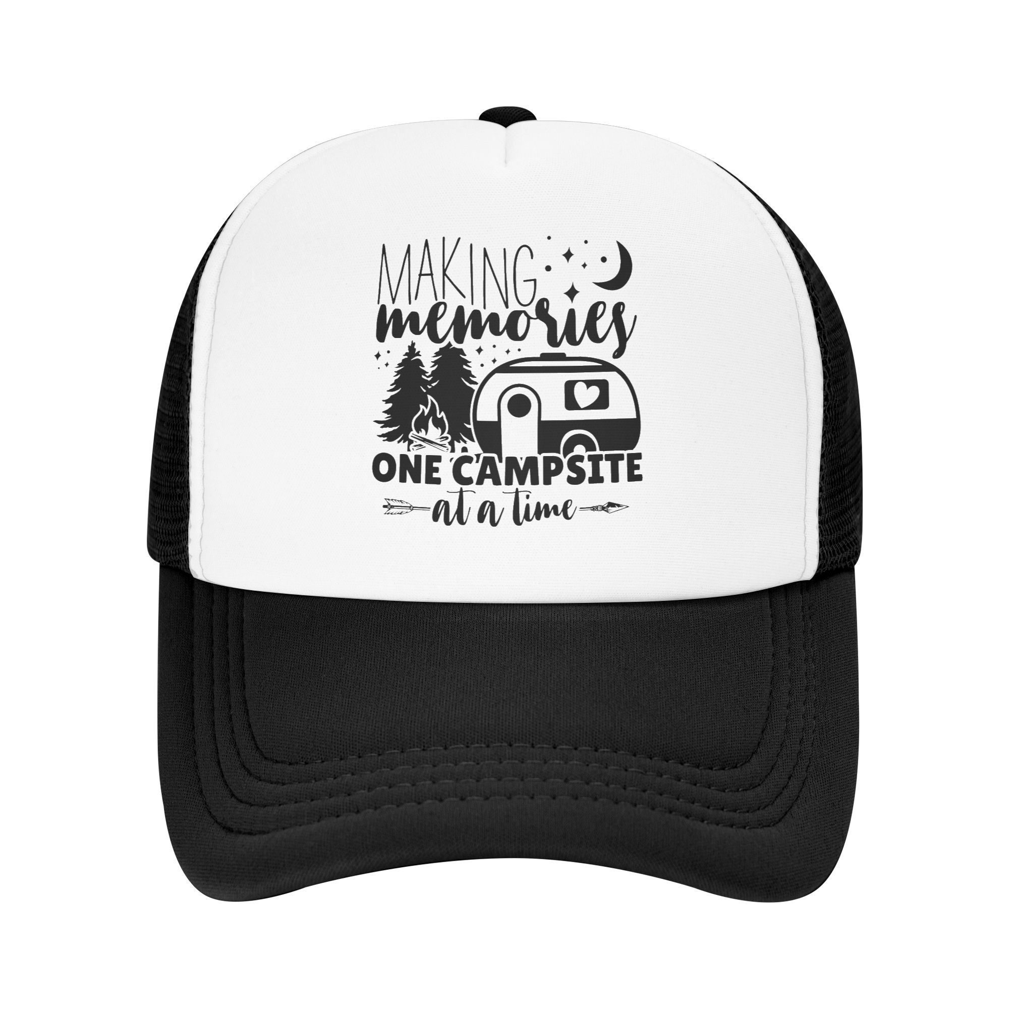 Outdoor Adventure Hat - クラシックユニセックスアドベンチャーキャンプハッピーキャンパートラッカーハット大人用調節可能な野球帽男性女性日焼け止めトラッカーキャップ
