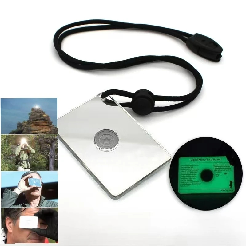 長方形緊急ミラー多機能救命ボート緊急救助信号ミラー（ホイッス - Signal Mirror Rescue のレビューと価格