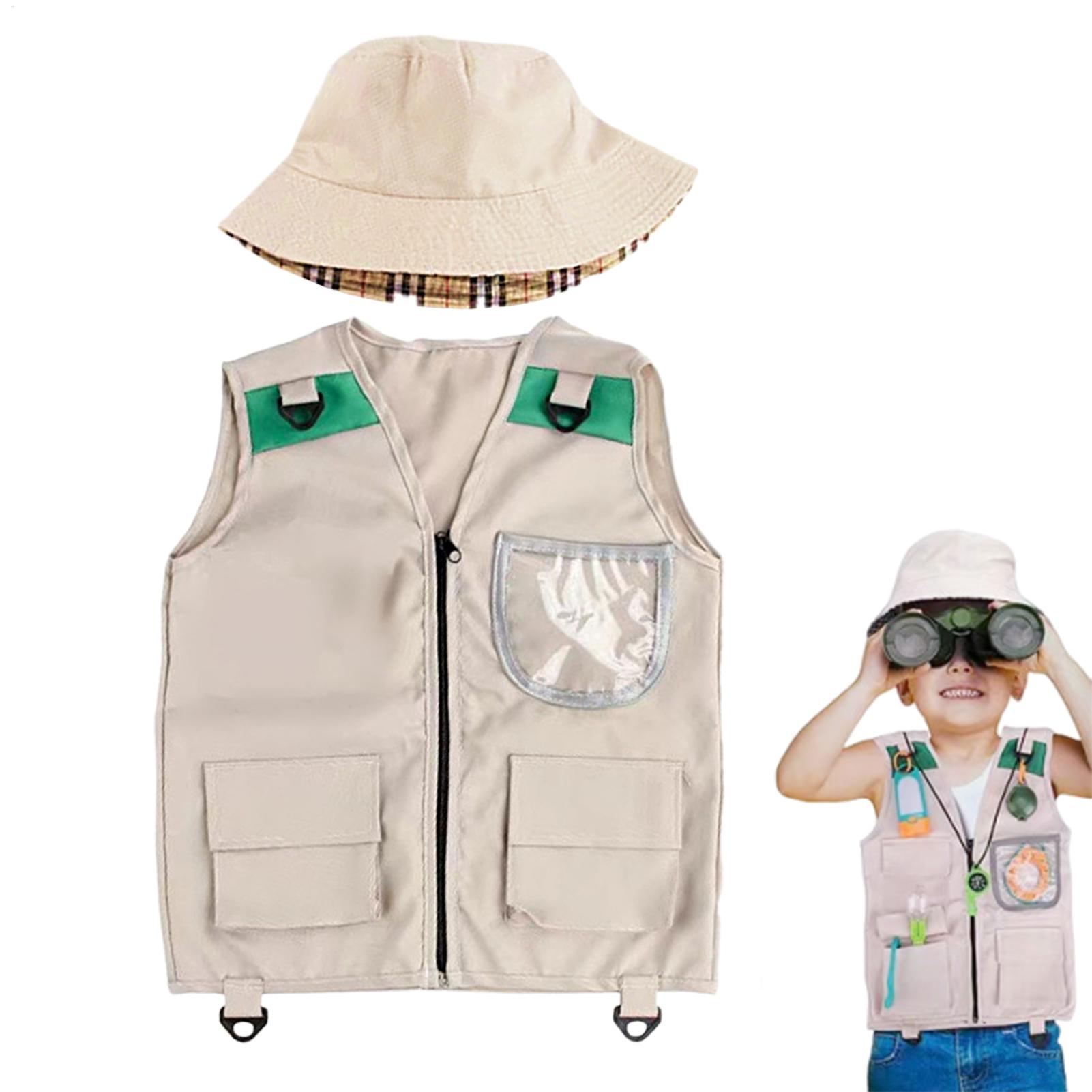 サファリキッズアウトドアエクスプローラーキット、カーゴベスト - Outdoor Adventure Boys のレビューと価格