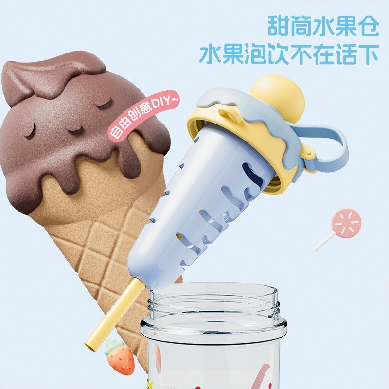 かわいいトレンドの携帯用プラスチックタンブラー、ストラップ付 - Water Filter Straw のレビューと価格