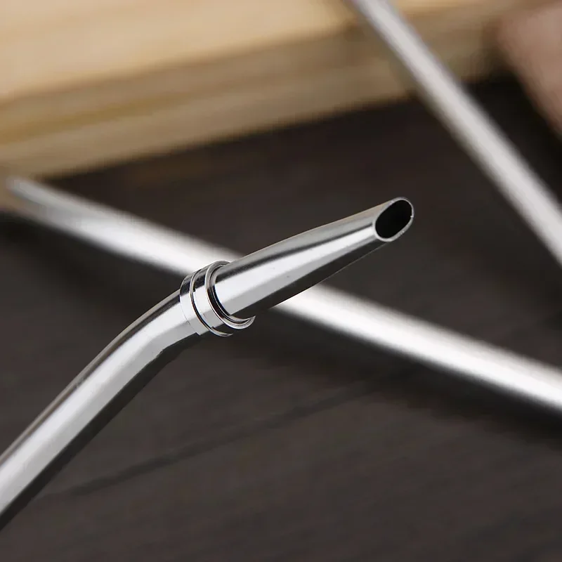再利用可能なステンレス鋼のストロー,1つのブラシ,4つの部品 - Water Filter Straw のレビューと価格