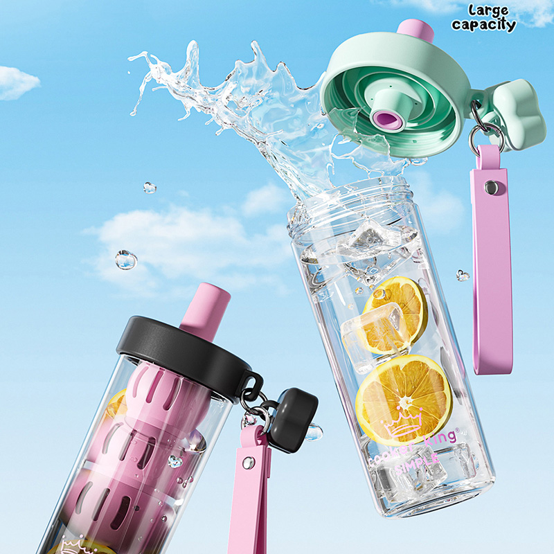 クッカーキング トリタンストローウォーターカップ 水漏れ防止 - Water Filter Straw のレビューと価格
