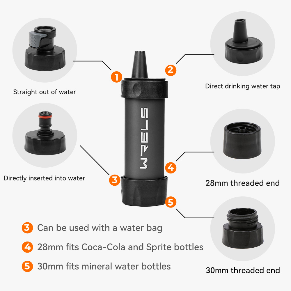WERLS ハイキング用パーソナルミニ浄水ストロー ポータブ - Water Filter Straw のレビューと価格