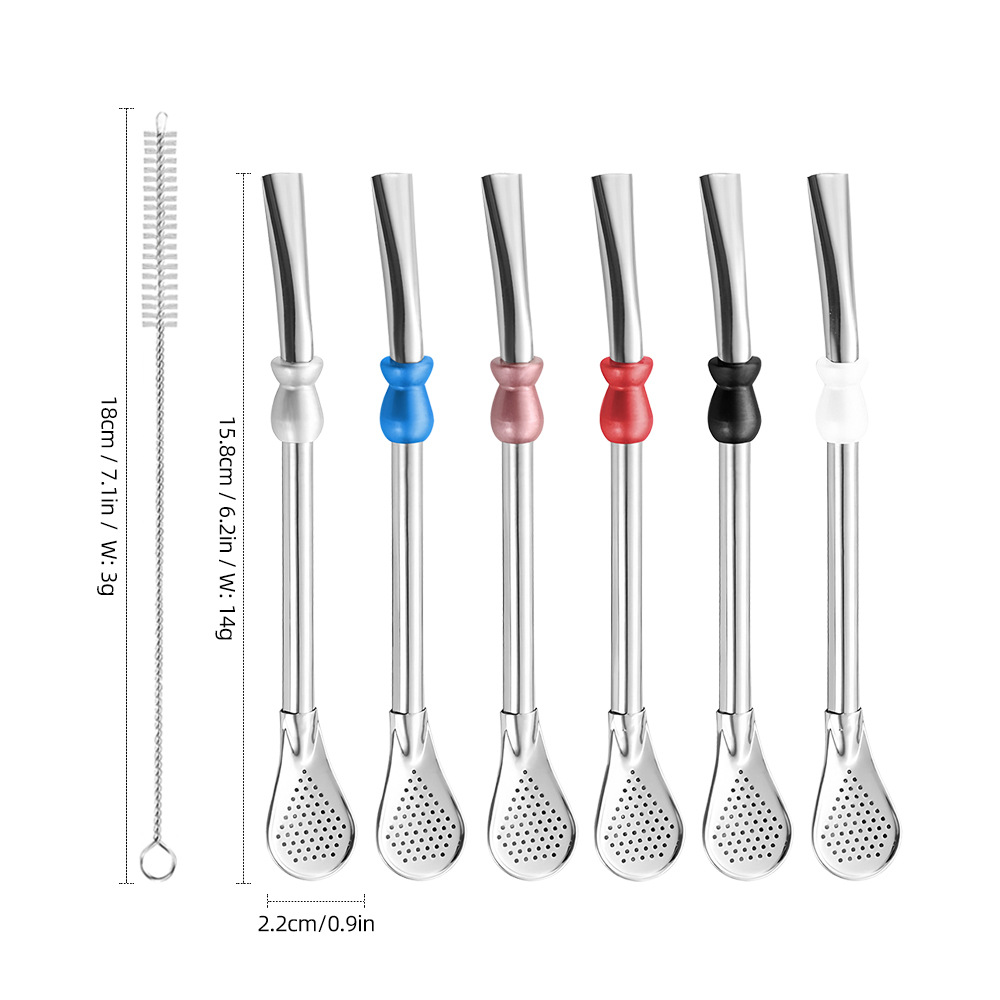 ホットセール 再利用可能なストロースプーン ステンレススチー - Water Filter Straw のレビューと価格