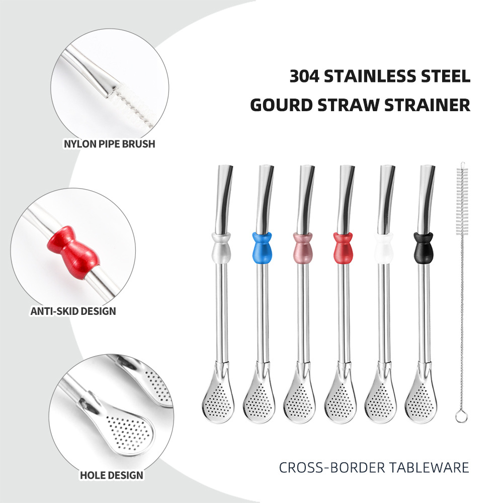 ホットセール 再利用可能なストロースプーン ステンレススチー - Water Filter Straw のレビューと価格