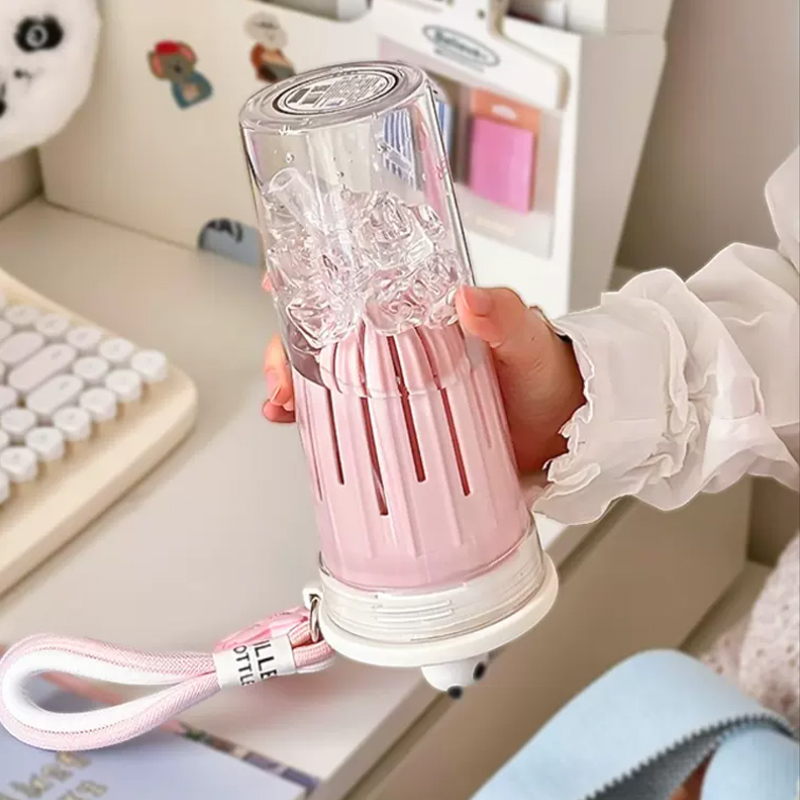 女性用フィルター付きウォーターボトル,かわいい桜とパンダのト - Water Filter Straw のレビューと価格