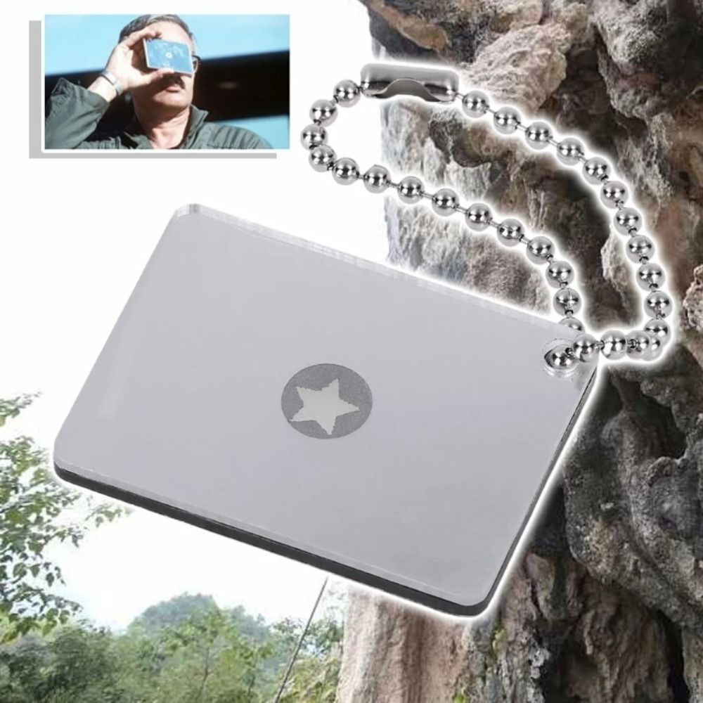 携帯用反射式屋外信号ミラー。実用的な昼間の救助用ミラー。旅行 - Signal Mirror Rescue のレビューと価格