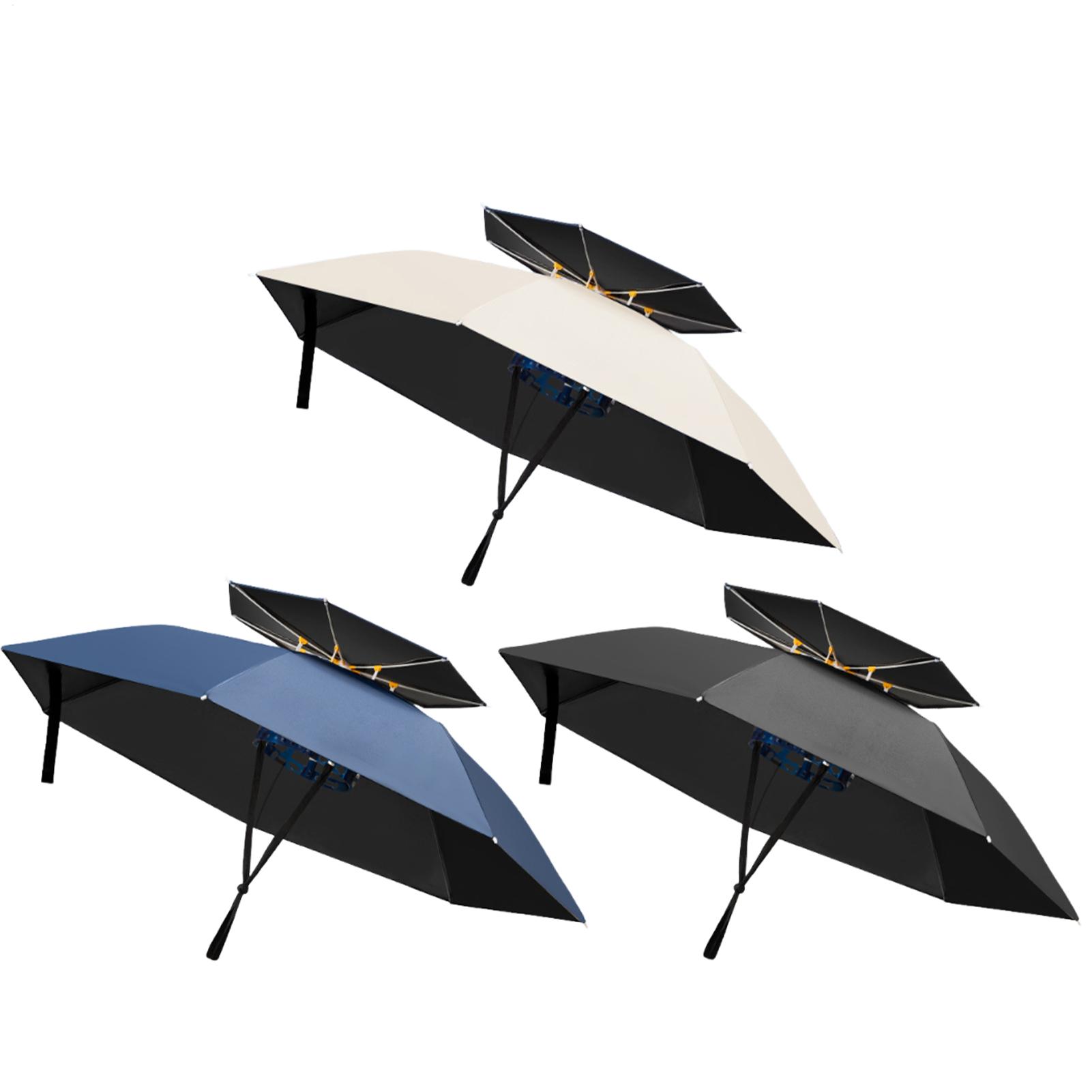 折りたたみ式ヘッドマウント傘帽子防水UV保護日雨兼用キャップ - Outdoor Adventure Hat のレビューと価格